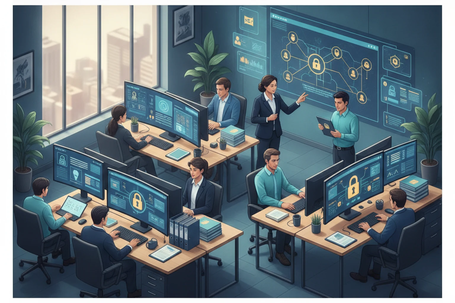 Research Brief: Outsourced Call Center Operations Access Governance editorial illustration