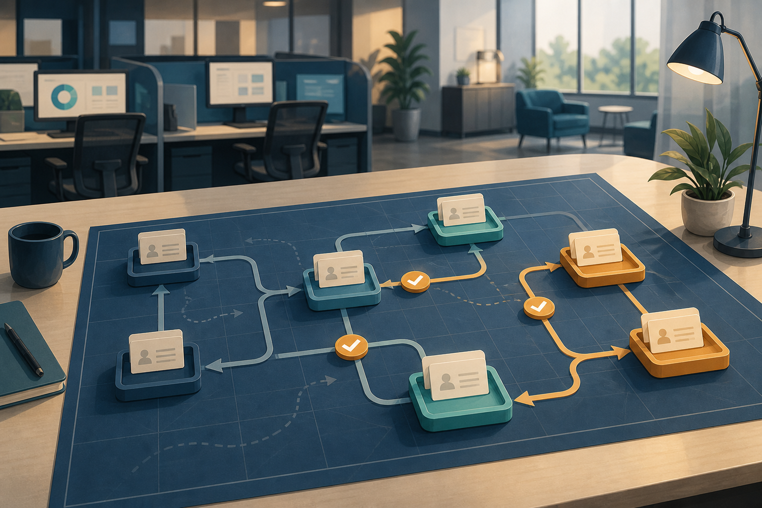 Outsourced call center operations scene