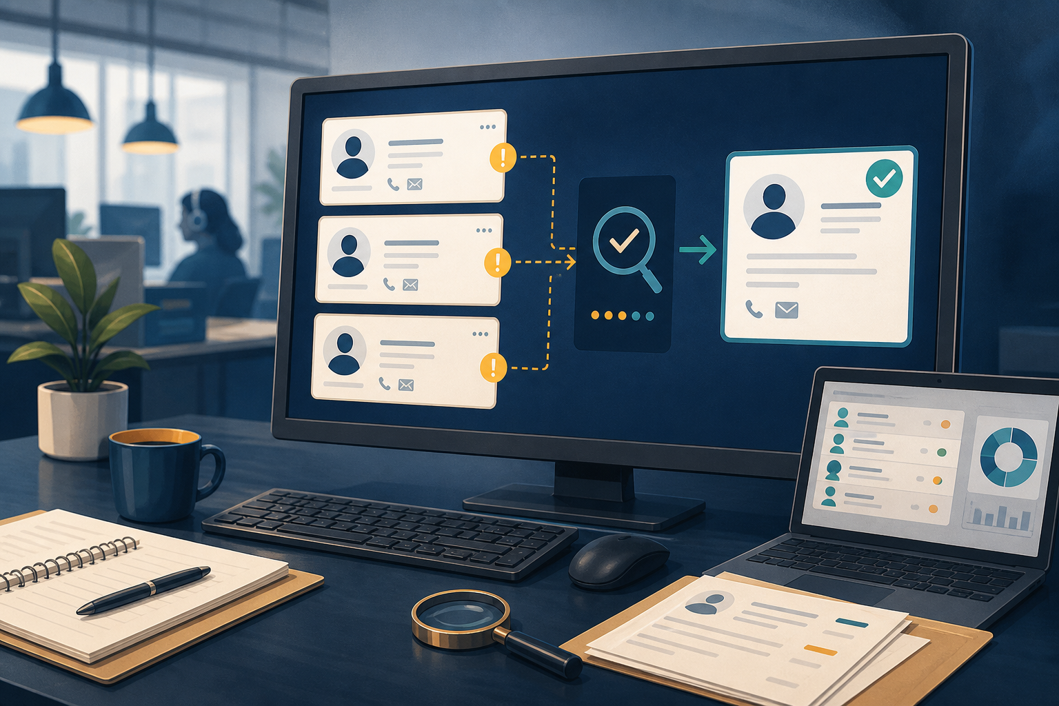Outsourced call center operations scene