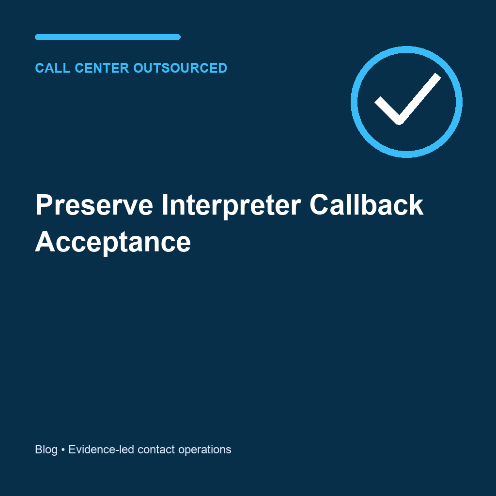 Outsourced call center operations scene