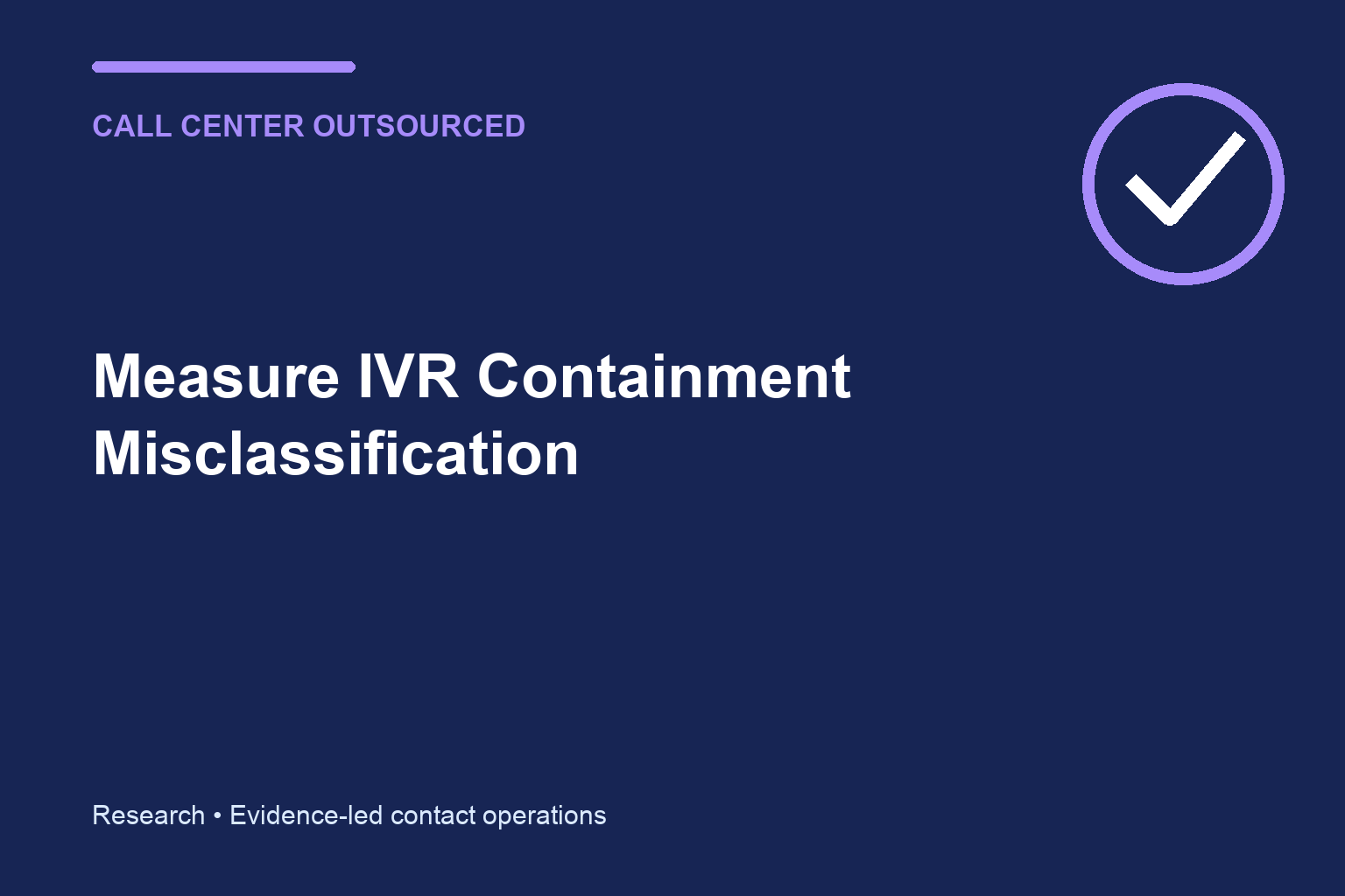 Measure IVR Containment Misclassification editorial illustration
