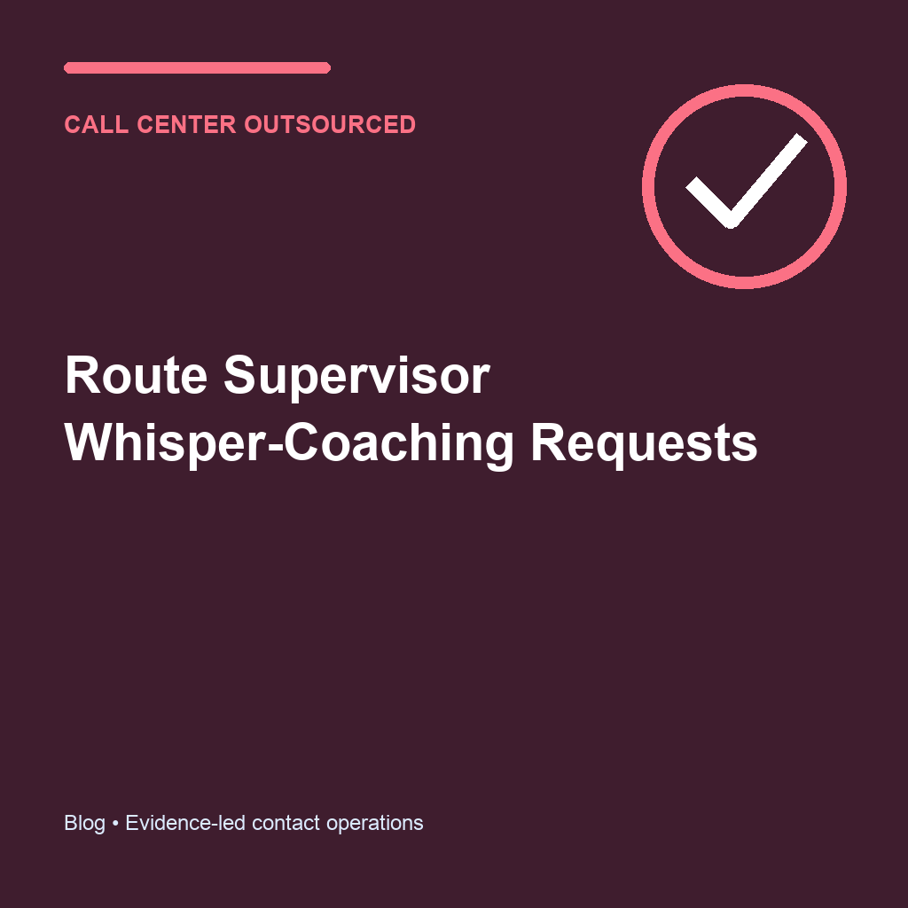Outsourced call center operations scene